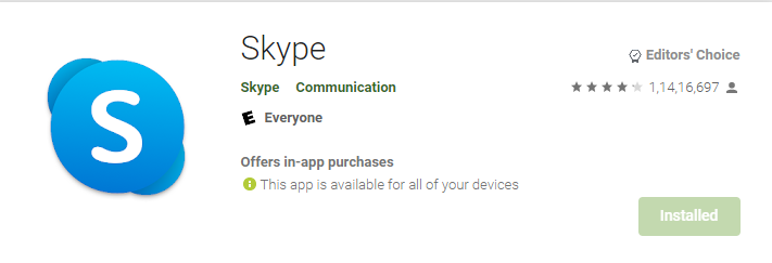 Skype - A video calling app