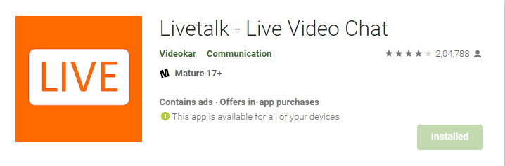 Live Talk - Free Video Calling and Chatting Ap